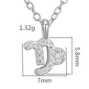 100% Sterling Silver 12 Star Zodiac Sign Pendant Necklaces