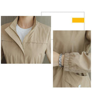 Stand-Up Collar Windbreaker Jacket