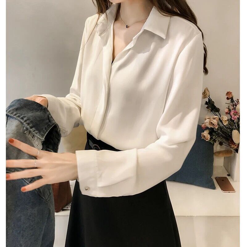 OL  Simple Long Sleeve Blouse