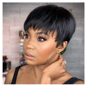 Pixie Cut Brazilian Human Hair Wigs