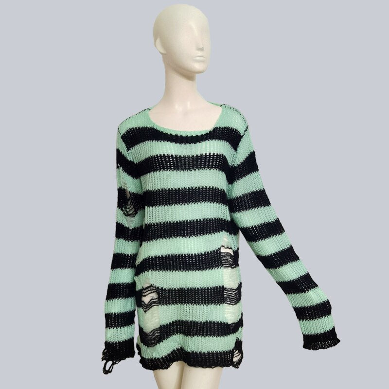 Gothic Hollow Out Sweater Dresses