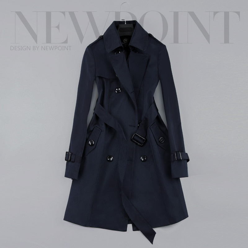 Mid-long Double Breasted Trench Coats