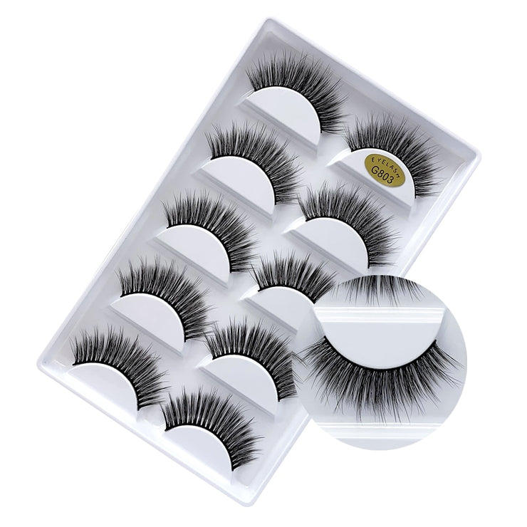 5 Pairs 3D Mink Eyelashes