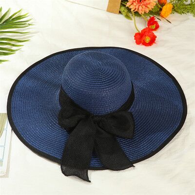 Foldable Big Bow Sun Hat