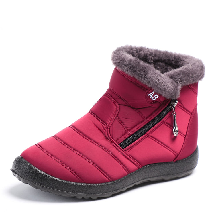 Plush Waterproof Ankle Boots