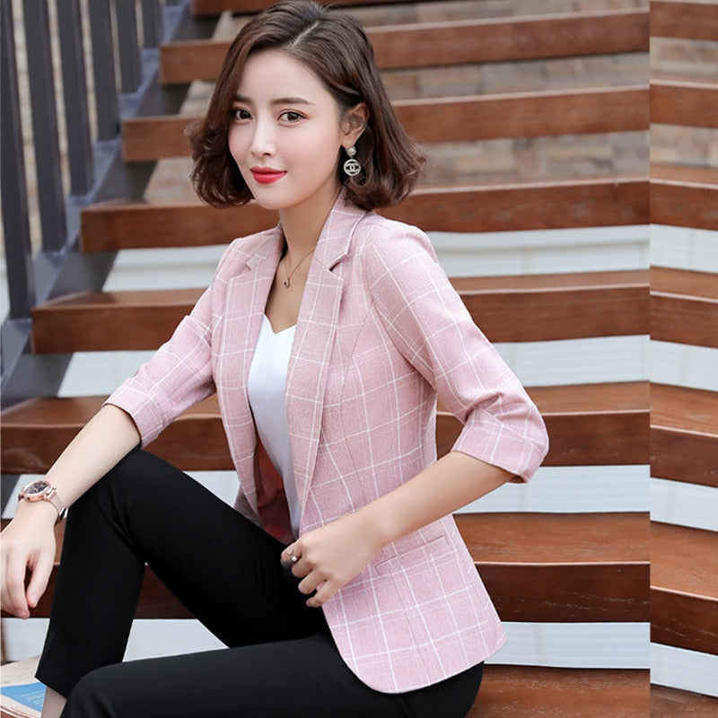 Office Lady Single Breasted Blazer