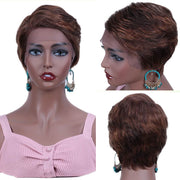 Rebecca Pixie Cut Human Hair Transparent Lace Front Wig