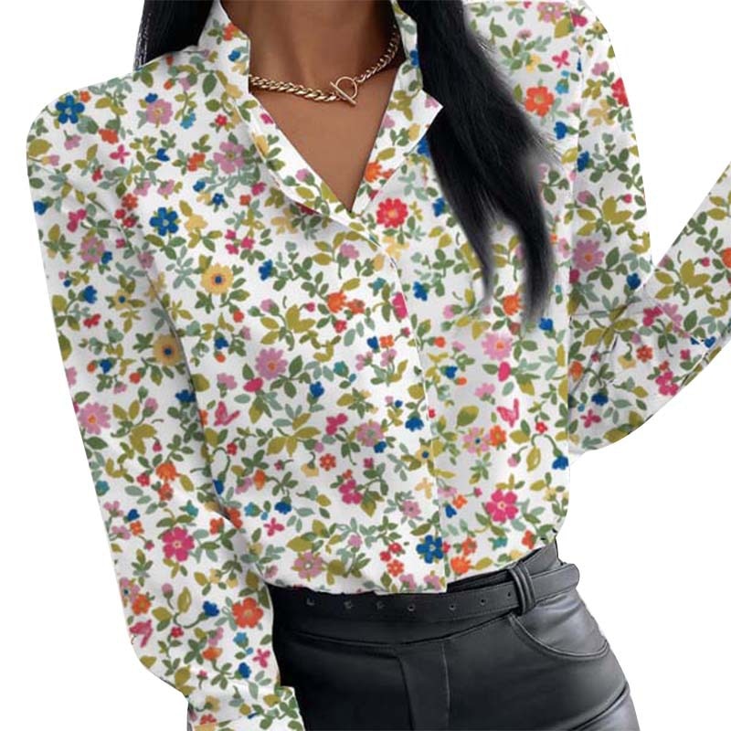 Floral Print OL Blouses