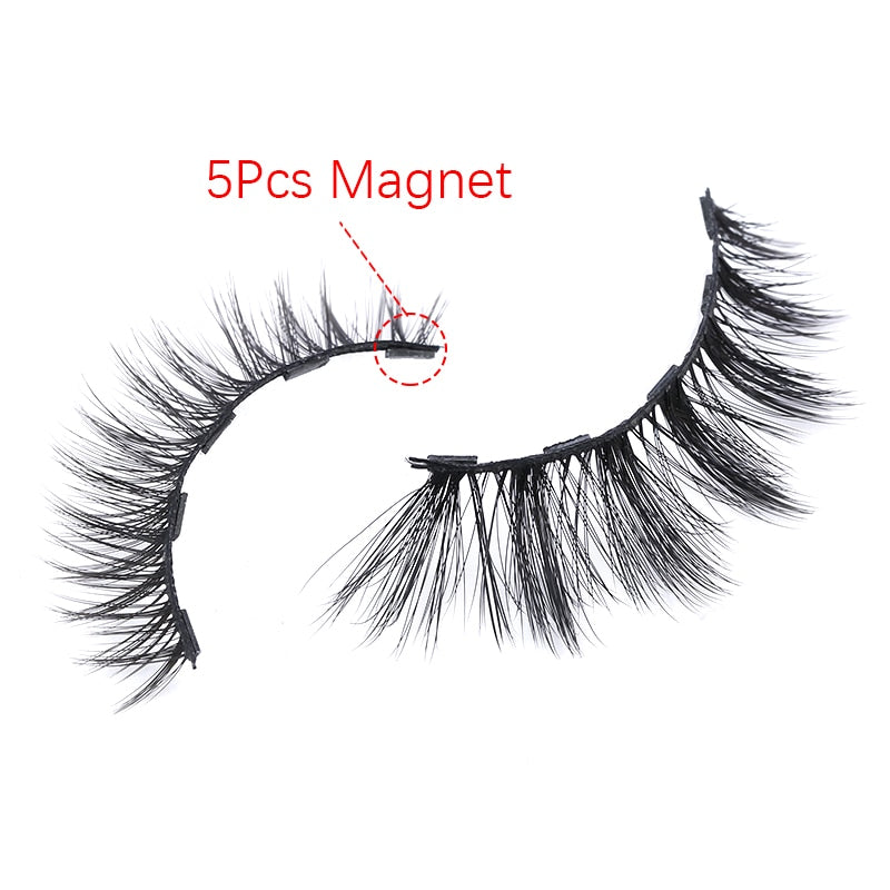 3D Mink Lashes Magnetic Liquid Eyeliner & Tweezer Set