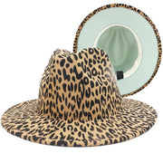 Four Seasons Unisex Inner Leopard Fedoras