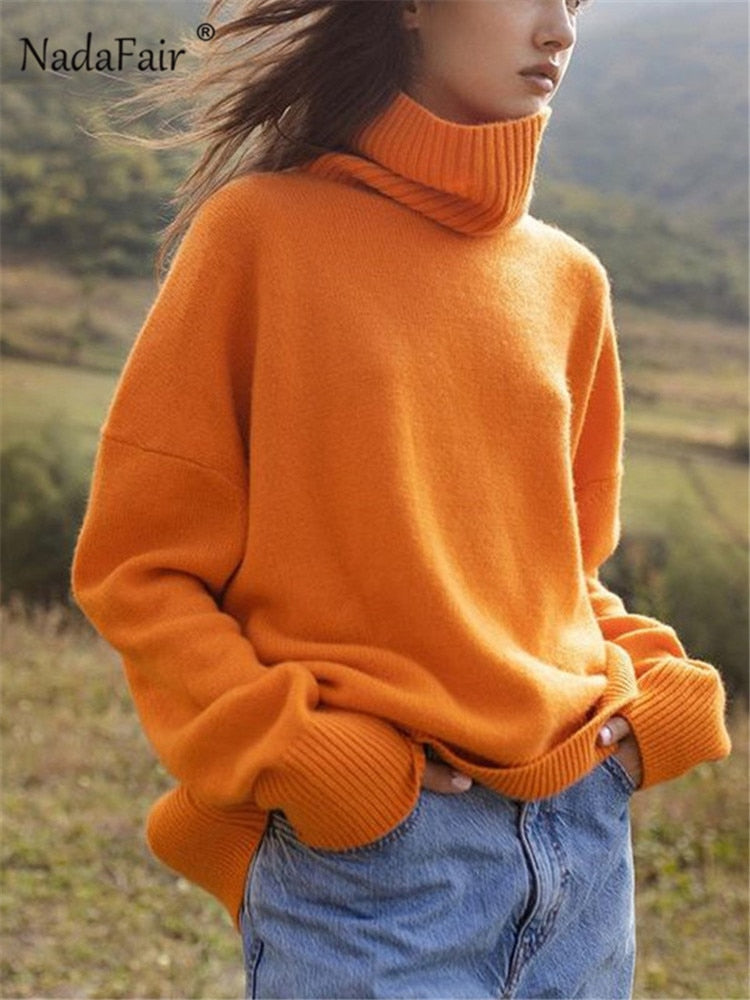 Split Autumn Long Thick Sweaters