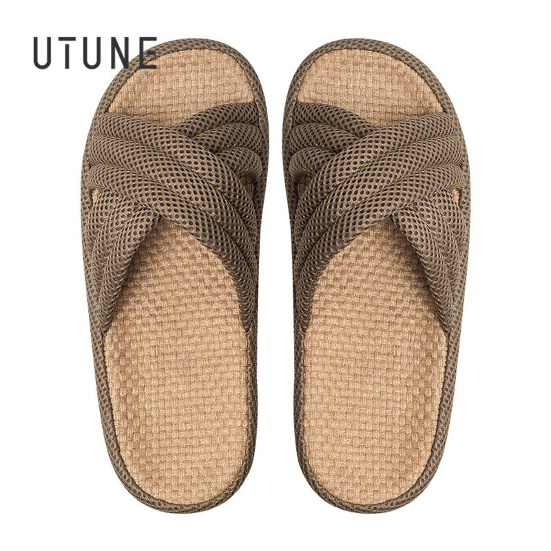 Non-slip Hemp Slippers