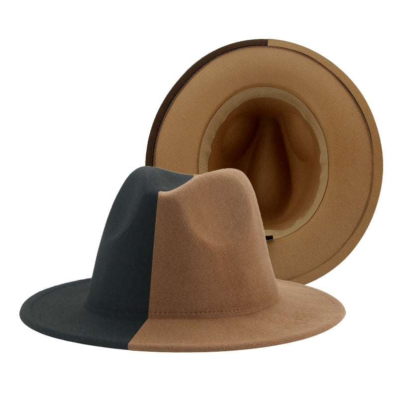 Men Gradient Color Luxury Fedoras