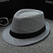 Unisex Plaid Fedoras Hats