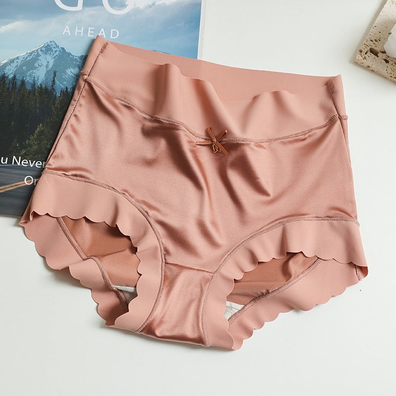 High Waist Ice Silk Briefs