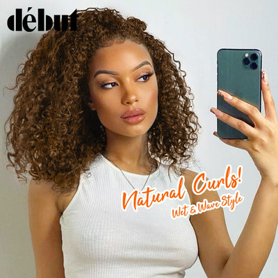 Kinky Curly Lace Front Pre-Plucked Hairline Wig