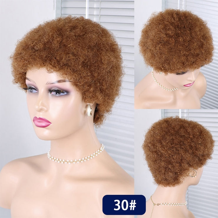 Pixie Cut Brazilian Human Hair Wigs