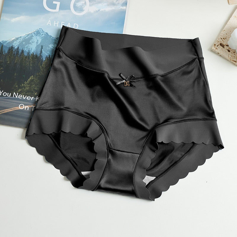 High Waist Ice Silk Briefs