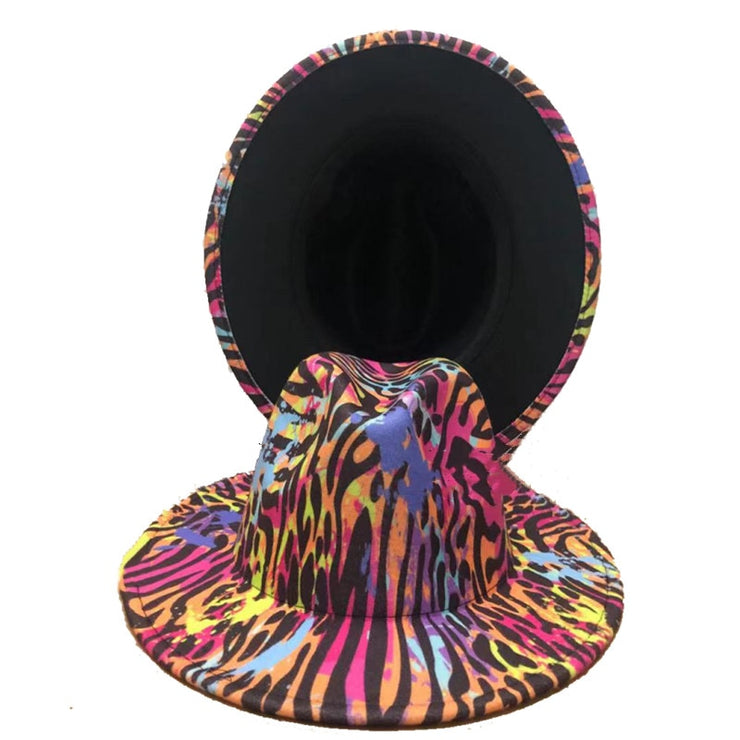 Four Seasons Unisex Inner Leopard Fedoras