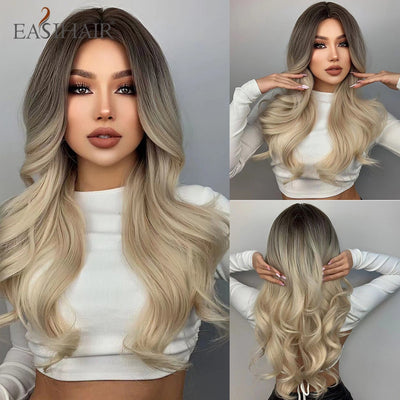 EASIHAIR Wavy Heat Resistant Synthetic Wigs