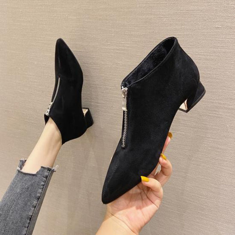 Pointed Toe Ankle Boots