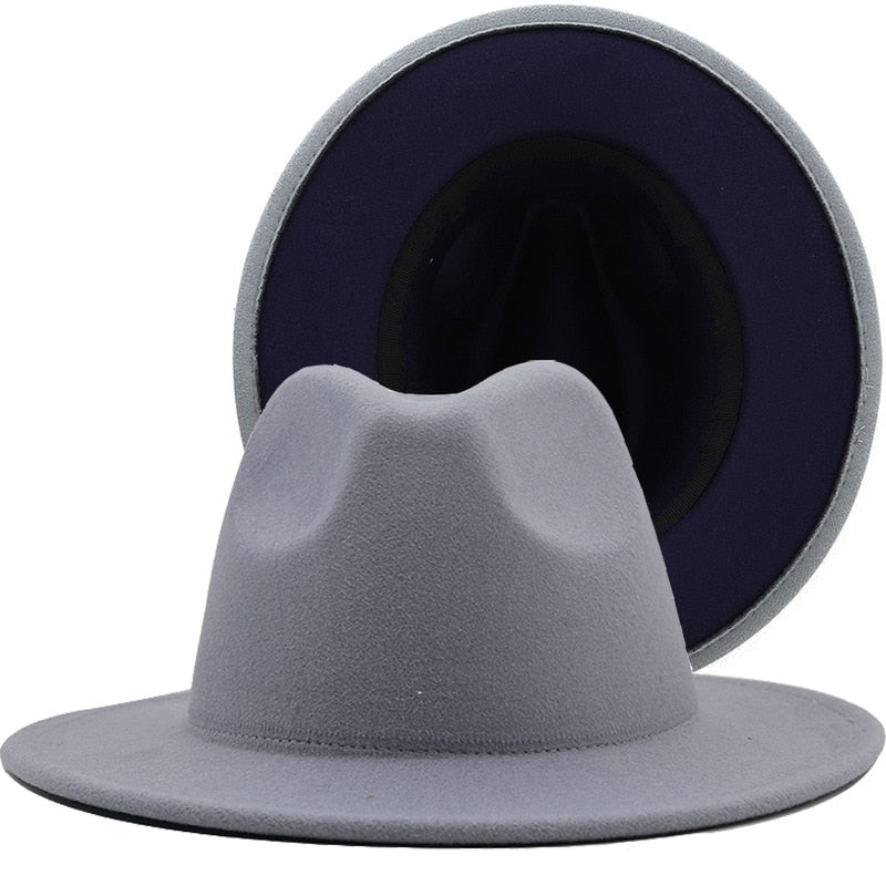 Unisex Vintage Wide Brim Fedora Hats