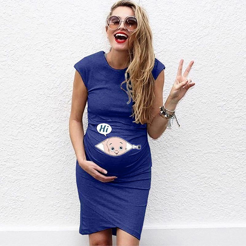 Loose Maternity T Shirt Dress