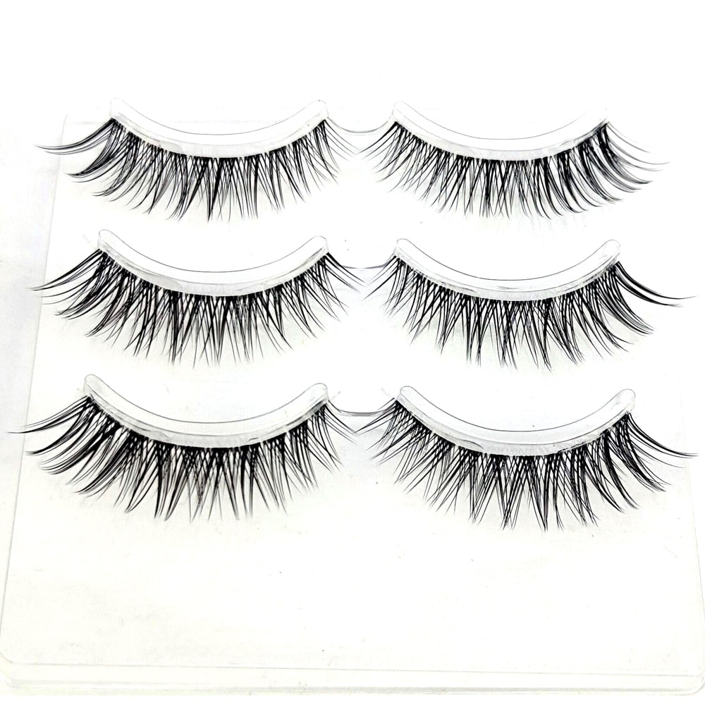 3D Mink Lashes Natural Short Full Strip