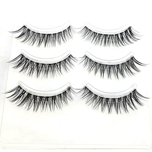 3D Mink Lashes Natural Short Full Strip