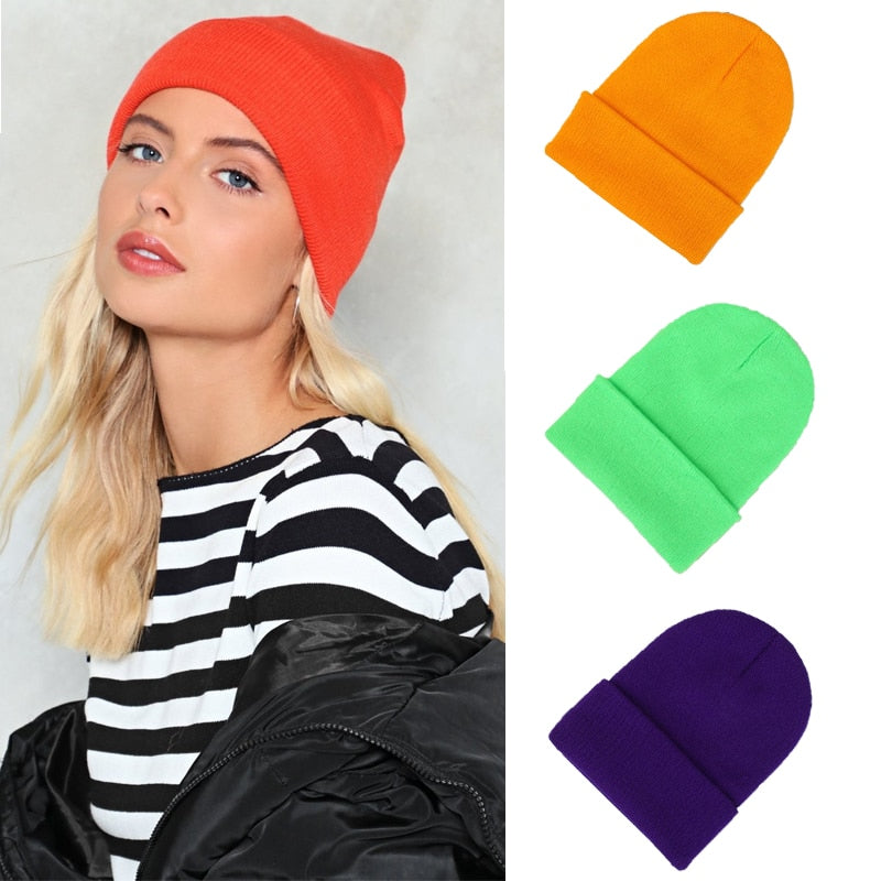 Solid Knitted Beanie