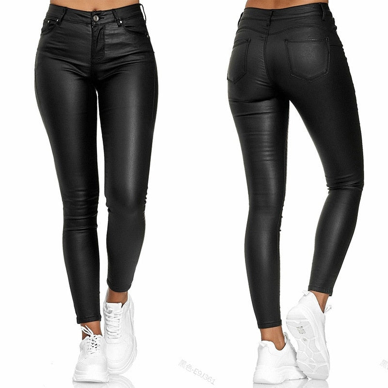 Bodycon Leather Pencil Pants