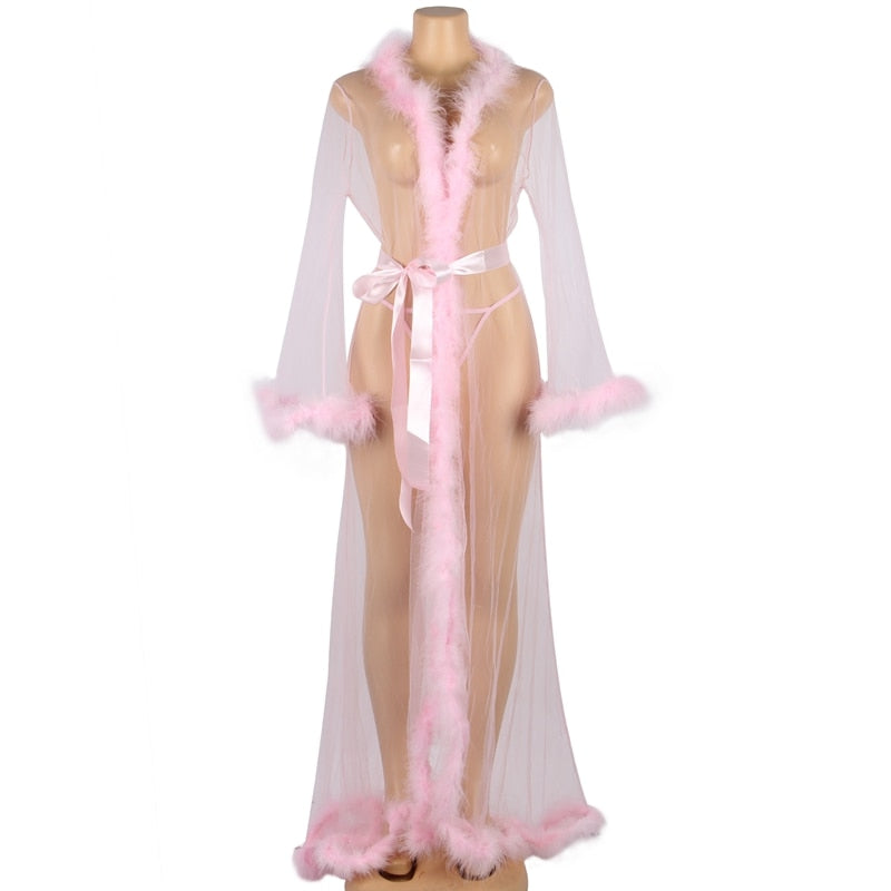 Long Sheer Transparent Robe