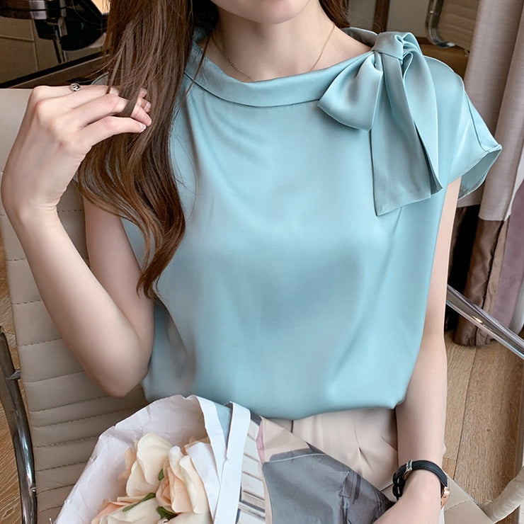 Silk Bow Blouse