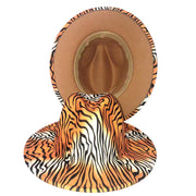 Four Seasons Unisex Inner Leopard Fedoras