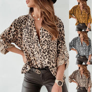 Elegant Leopard Print Blouse