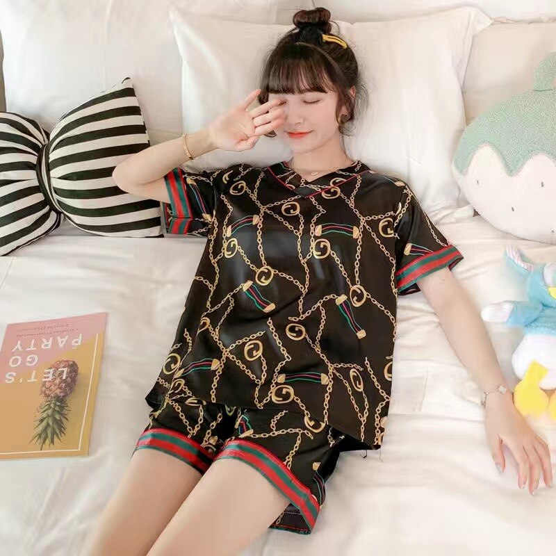 2pc Thin Ice Silk Pajamas