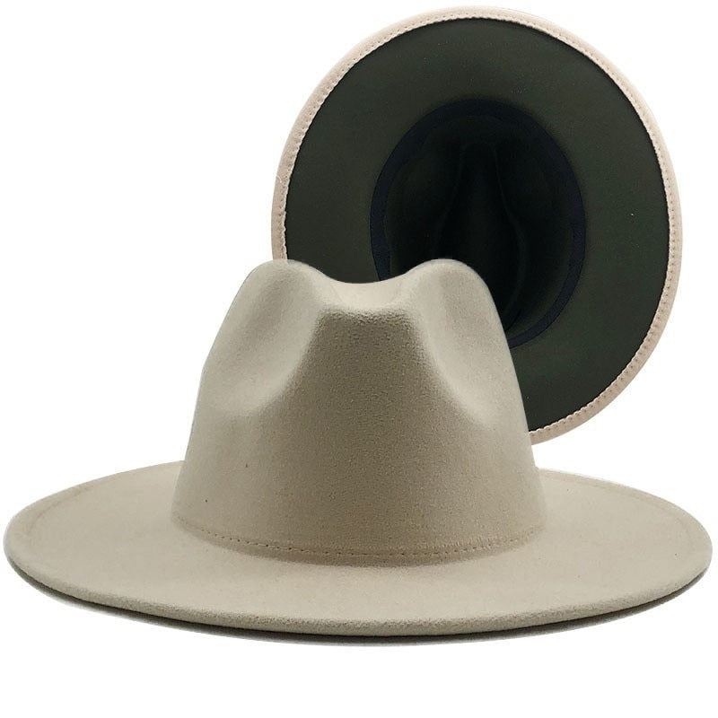 Unisex Vintage Wide Brim Fedora Hats