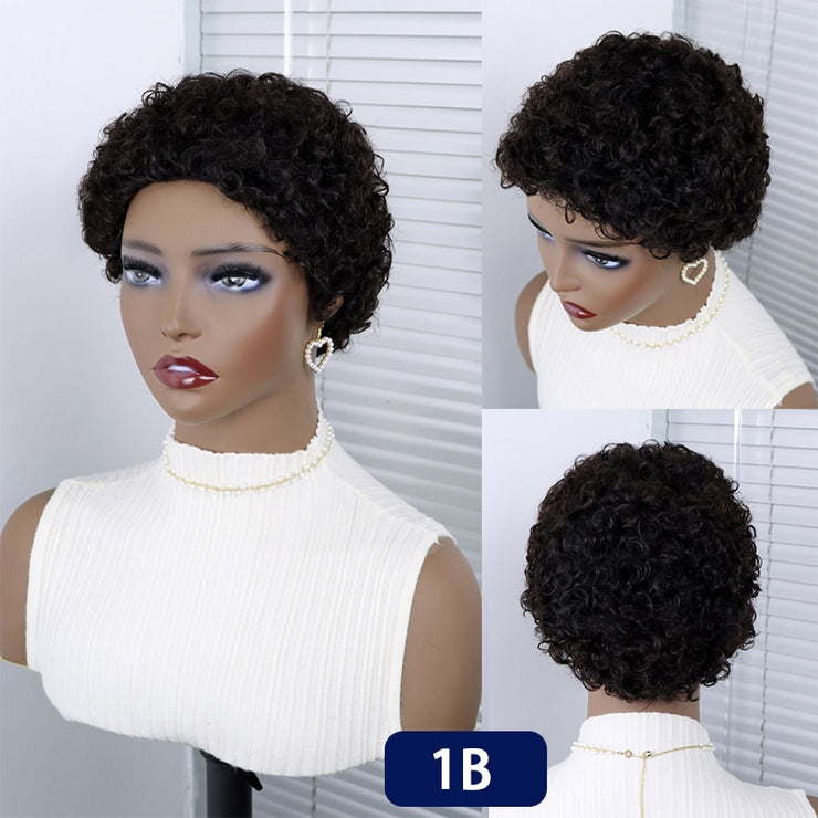 Pixie Cut Brazilian Human Hair Wigs