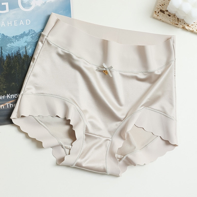 High Waist Ice Silk Briefs