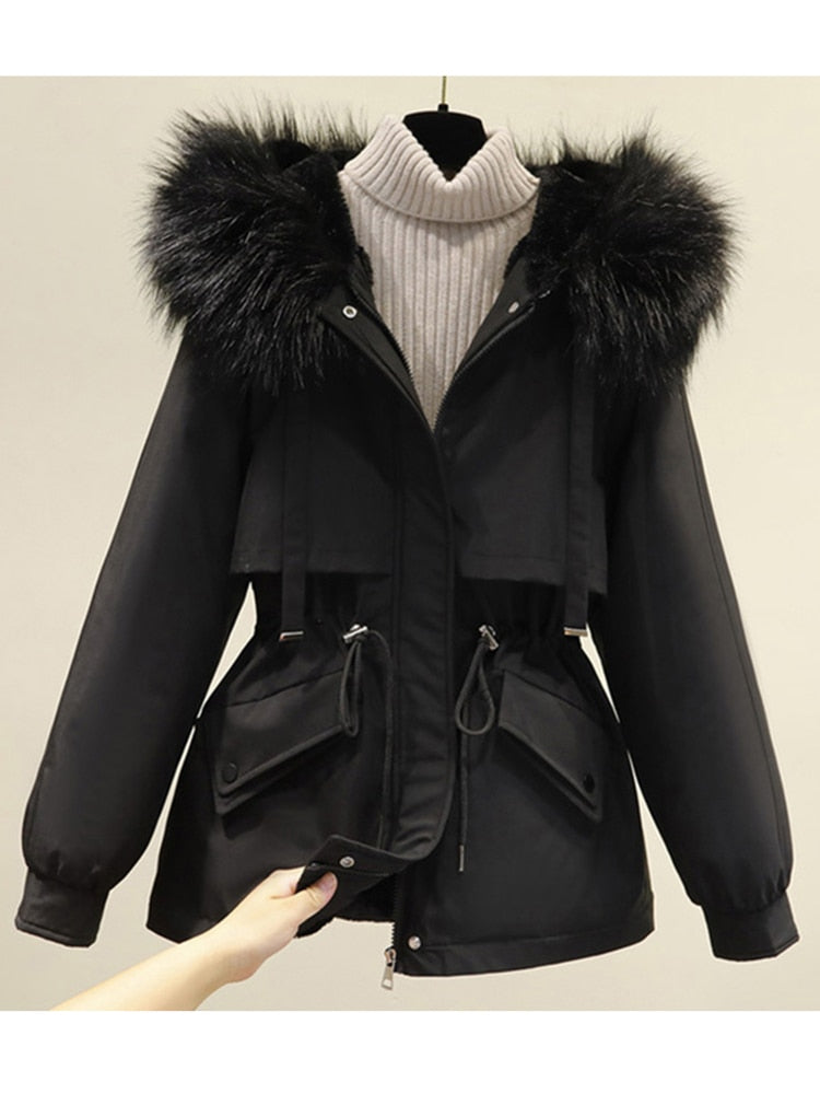 Big Fur Hooded Parka Down Coat