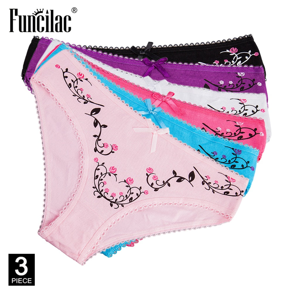 3pc Lace Briefs