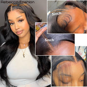 Body Wave Transparent Lace Frontal Human Hair Wigs