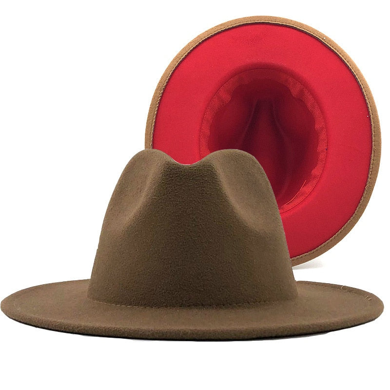 Unisex Vintage Wide Brim Fedora Hats