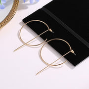 Twist Metal Circle Geometric Earrings