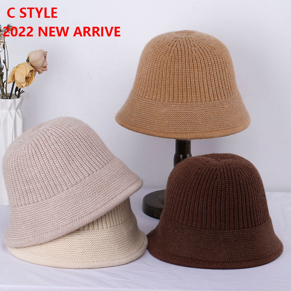 Girls Felt Wool Bucket Hats