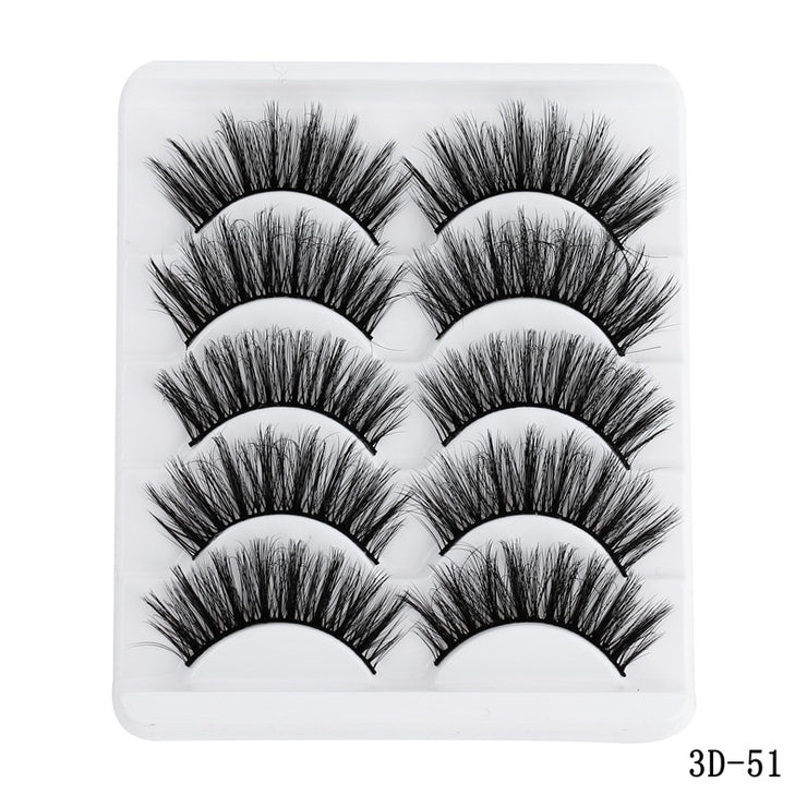 5 Pairs 5D Mink Eyelashes