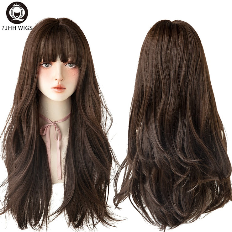 Long Wavy Synthetic Wigs Heat Resistant