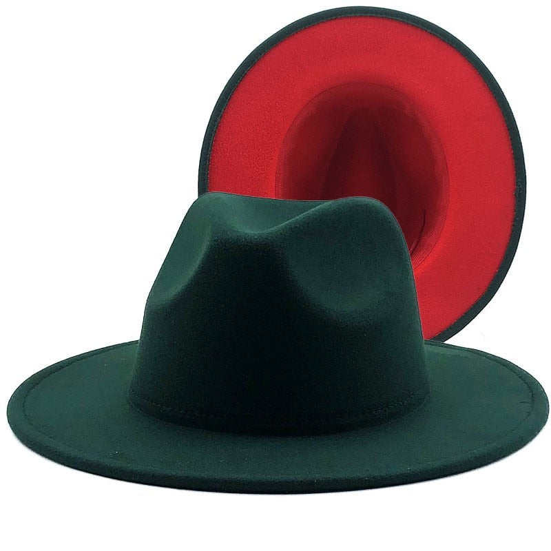 Unisex Vintage Wide Brim Fedora Hats