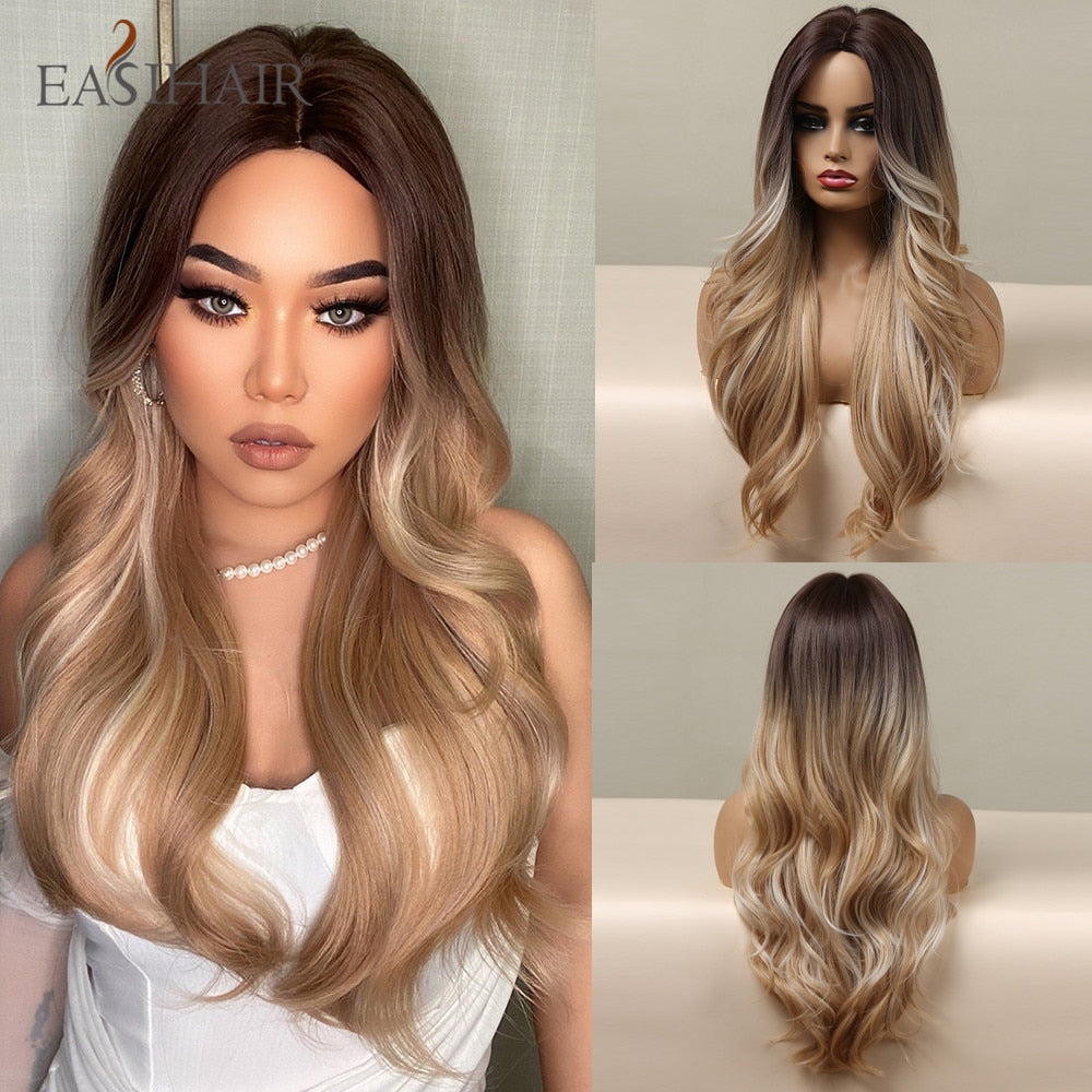 EASIHAIR Wavy Heat Resistant Synthetic Wigs