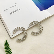 Twist Metal Circle Geometric Earrings